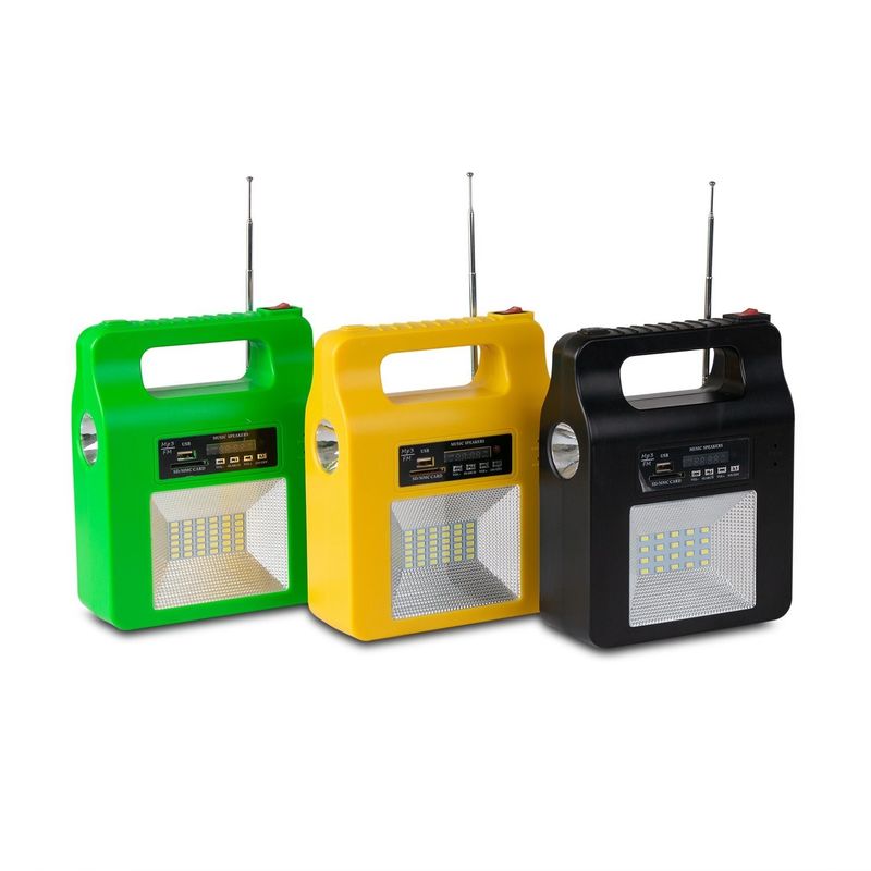 Neue tragbare Sonnenkollektoren, die Generator Power System Home Outdoor Lighting mit Blub Gift Portable Power Generation aufladen