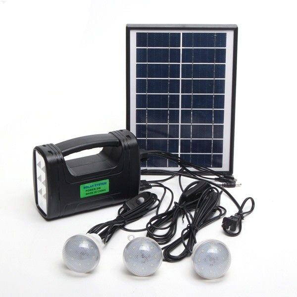 Innensolarbeleuchtung Kit With 12PCS SMD LED 3W 4W 5W	4Ah Bleisäure Batttery