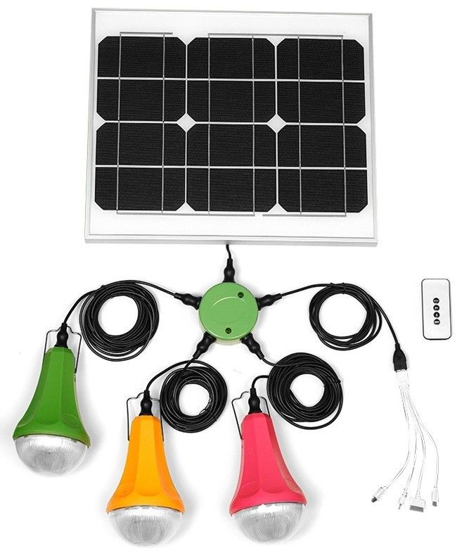 Solarenergie-System-Sonnenkollektor Mini Home Lighting System mit beweglichem Ladegerät SRE-88G-3
