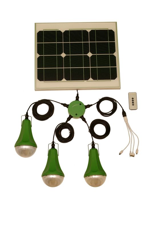 Solarenergie-System-Sonnenkollektor Mini Home Lighting System mit beweglichem Ladegerät SRE-88G-3