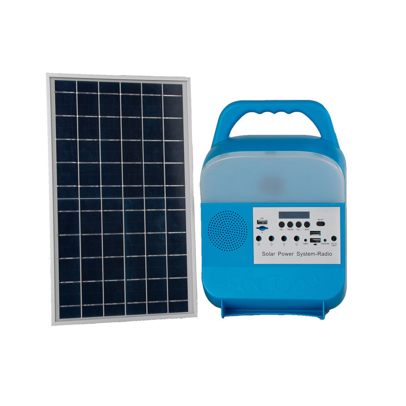 Gemalte Matt-FM-Radio-Sonnenkollektor-Energie-System-geführte kampierende Solarlichter im Freien