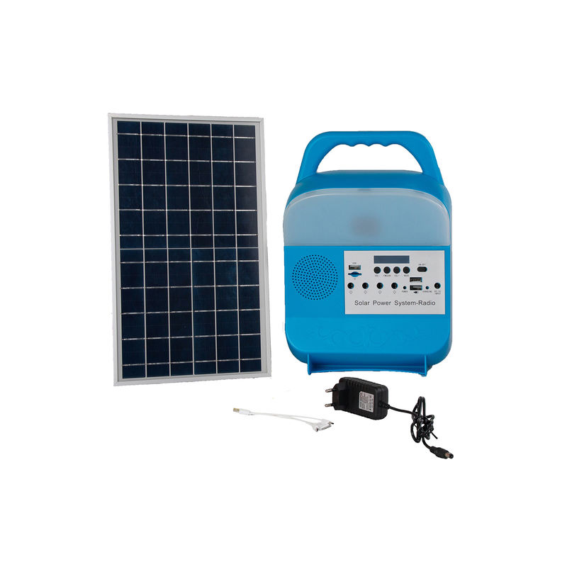 Gemalte Matt-FM-Radio-Sonnenkollektor-Energie-System-geführte kampierende Solarlichter im Freien