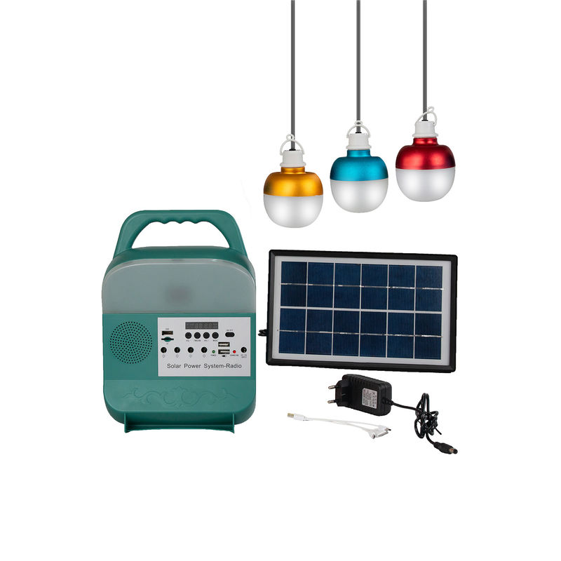 50000H 3 beleuchtet Mini-Sonnenkollektor-Beleuchtungssystem des DC-Solarenergie-System-3W 6V