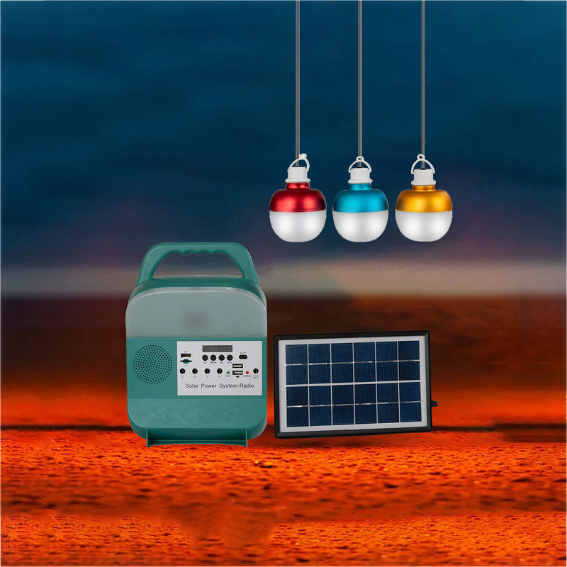 50000H 3 beleuchtet Mini-Sonnenkollektor-Beleuchtungssystem des DC-Solarenergie-System-3W 6V