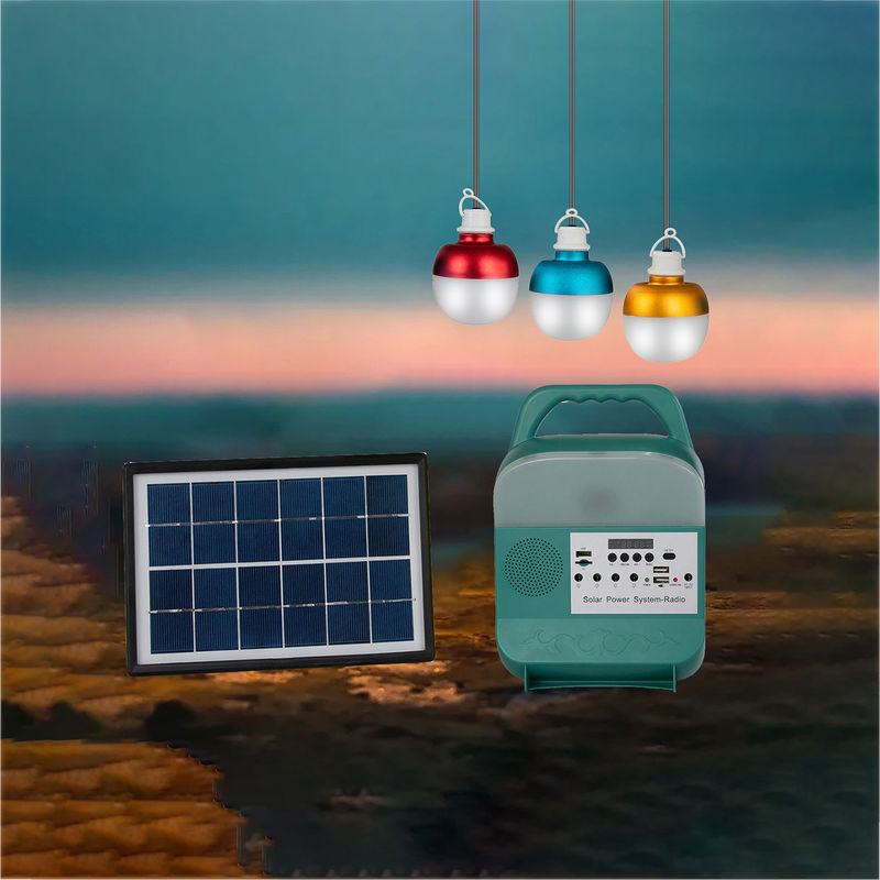 50000H 3 beleuchtet Mini-Sonnenkollektor-Beleuchtungssystem des DC-Solarenergie-System-3W 6V