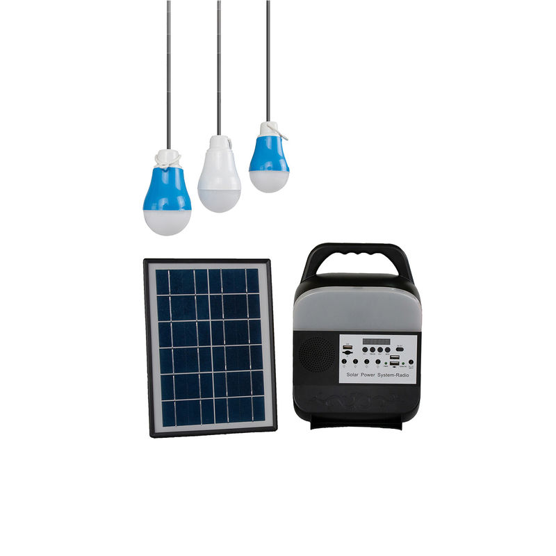 Tragbare 6 Volt-Solarhauptbeleuchtungssystem-bunte Ablesenlichter mit Sonnenkollektor