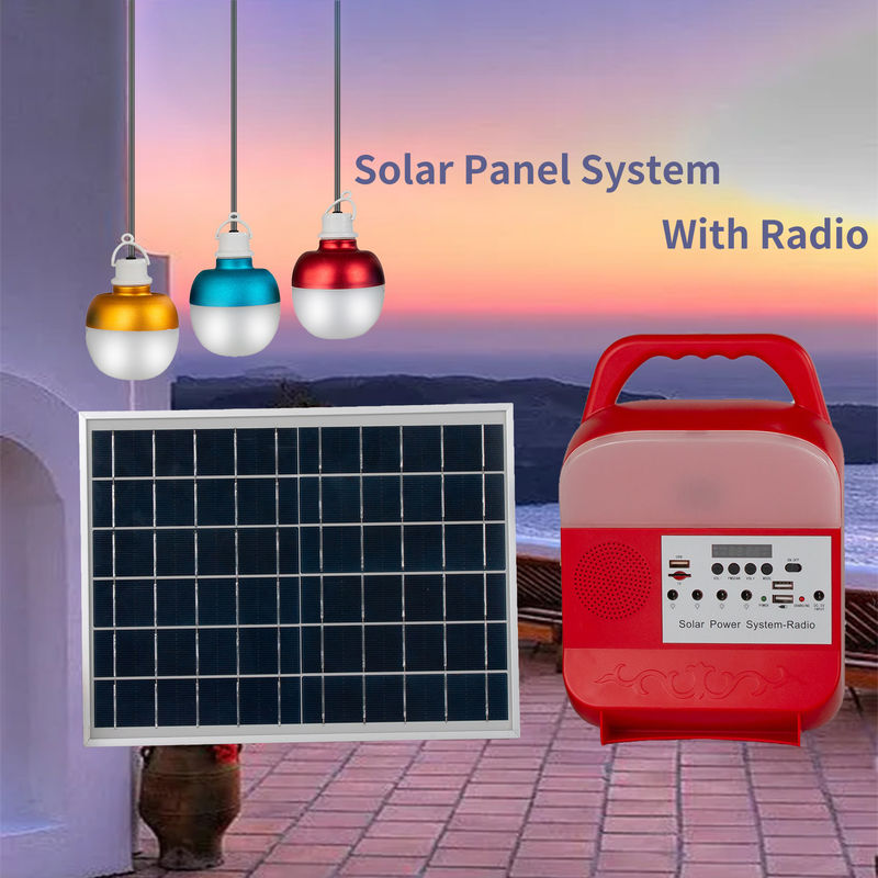 Des Akku-9W LED 3 Sonnenkollektor-Licht Birnen-des Sonnensystem-IP65 für Haus