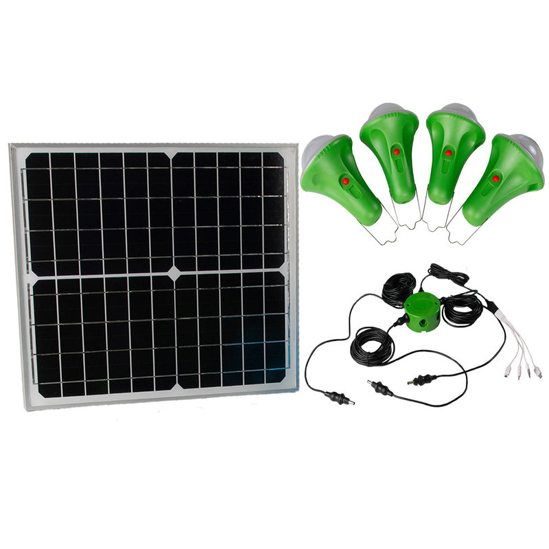 Portable Solar Residential Light 8000mah Batterieleuchte Solar-Panel-Licht 4lampen SRE-99G-4