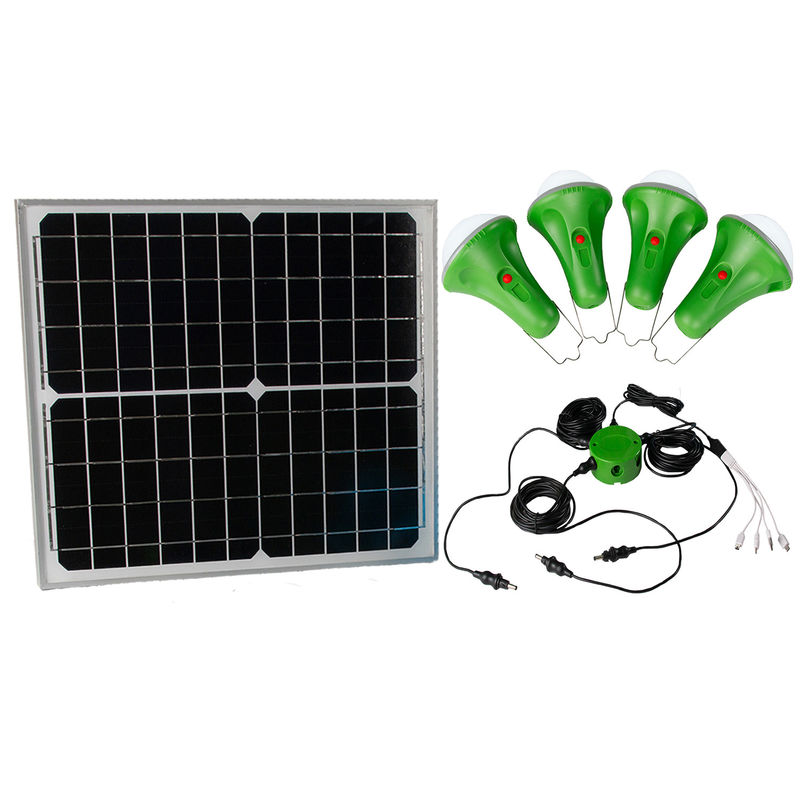 Solarenergie-Kit Solar Led Home Lighting-System 4*50PCS LED mit der Telefon-Aufladung