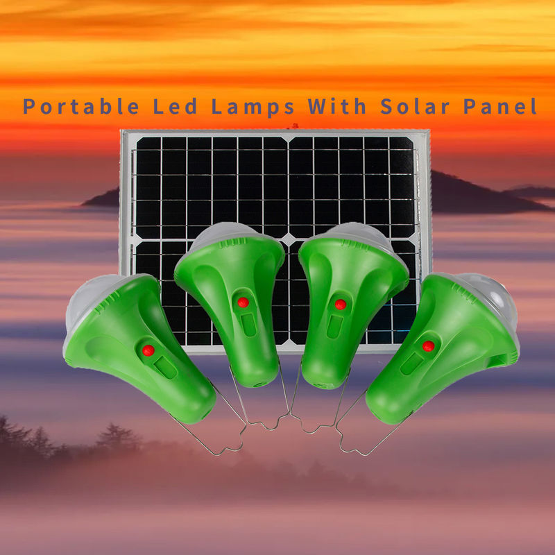 Solarenergie-Kit Solar Led Home Lighting-System 4*50PCS LED mit der Telefon-Aufladung