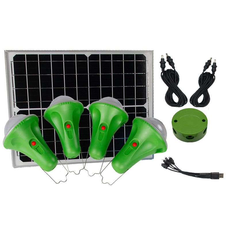 6-35 Stunden 4pcs*3W-tragbare Solarbirnen-für Energieknappheits-Bereiche