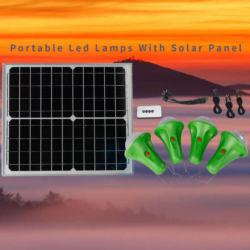 6-35 Stunden 4pcs*3W-tragbare Solarbirnen-für Energieknappheits-Bereiche