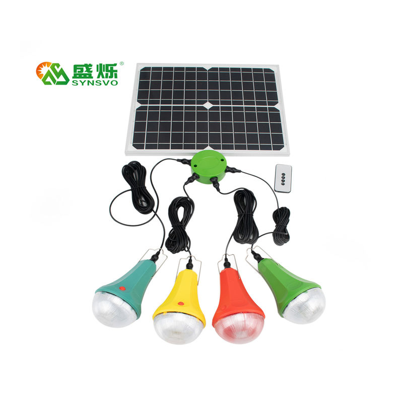 20W 5V Mono Panel 52SMD LED Portable Solar Bulbs mit Batterie auf dem Netz Solarsystem