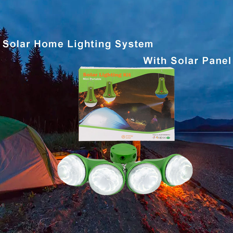 20W 5V Mono Panel 52SMD LED Portable Solar Bulbs mit Batterie auf dem Netz Solarsystem