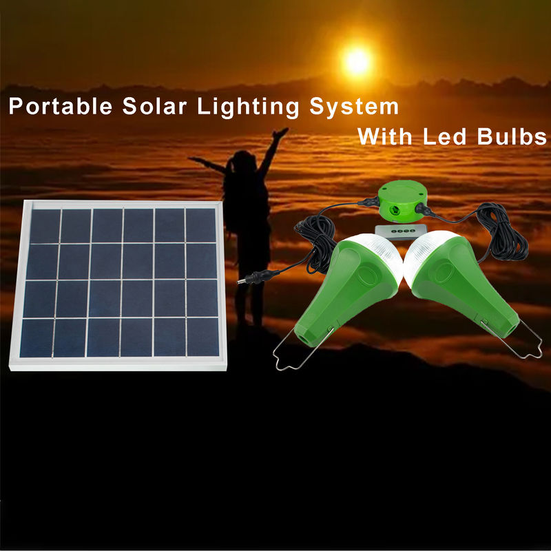 CER ROHS 10W 5V 2pcs*3W Birnen-helle Solarausrüstungen mit Monosonnenkollektor