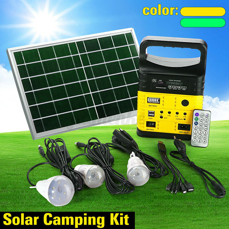 Sonnenkollektor-Energie-System-Innenbeleuchtende Solarausrüstungen 7500mah 10W 6V mit Radio MP3 FM
