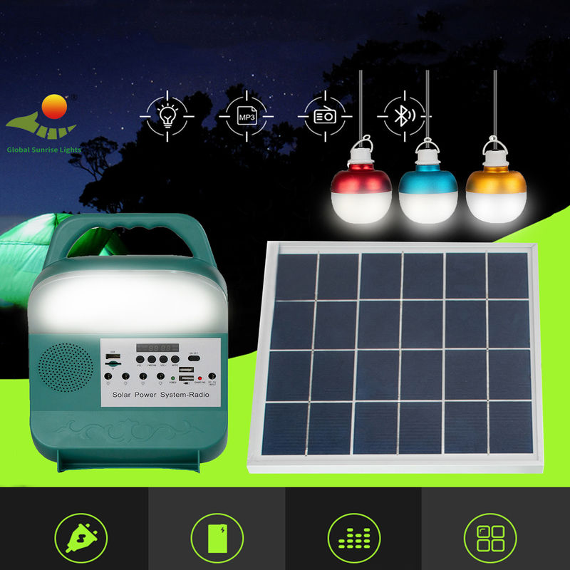 Solarnotbeleuchtungen 8000mAh DC-Ertrag-Haus-Platten-System für Fan und Fernsehlicht