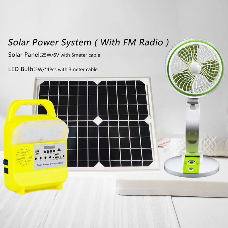 25 Watt-Wohnmobil-Solarbeleuchtungssystem mit Radio-Aufladungshafen SRE-6828 3pcs USBs