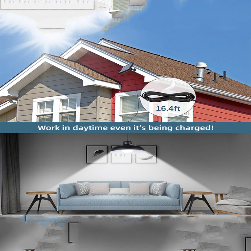 Arbeit LED verschüttete helle Solarausrüstungen 6500K für kampierende Yard-Solargarten-Lampe