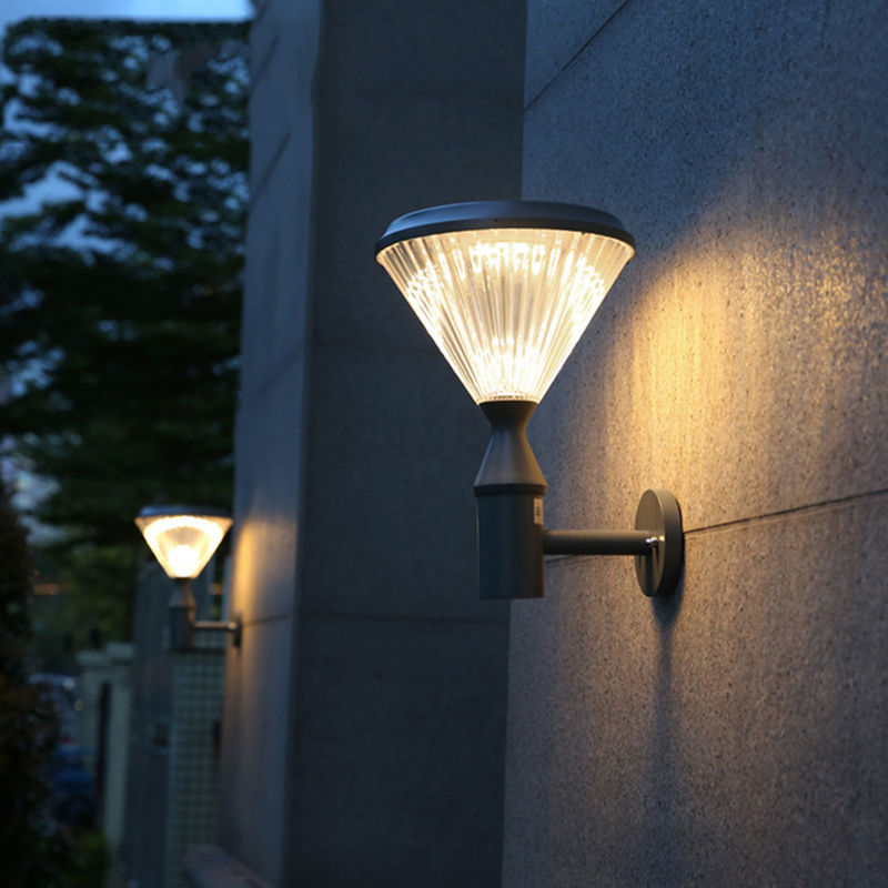 WANDLEUCHTE-drahtlose Sicherheitslampe im Freien SMD2835 DCs 6V Solarhoher Helligkeits-5w