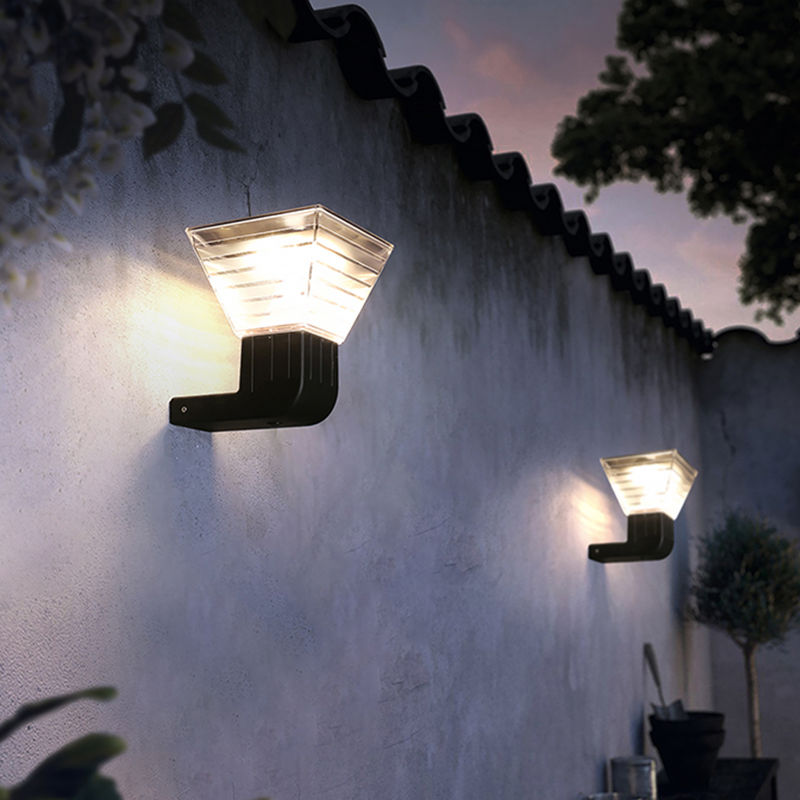 90 Solarwandleuchte-moderne Außenlampe 3.2V ABS Garten-Landschaft lm/w LED im Freien
