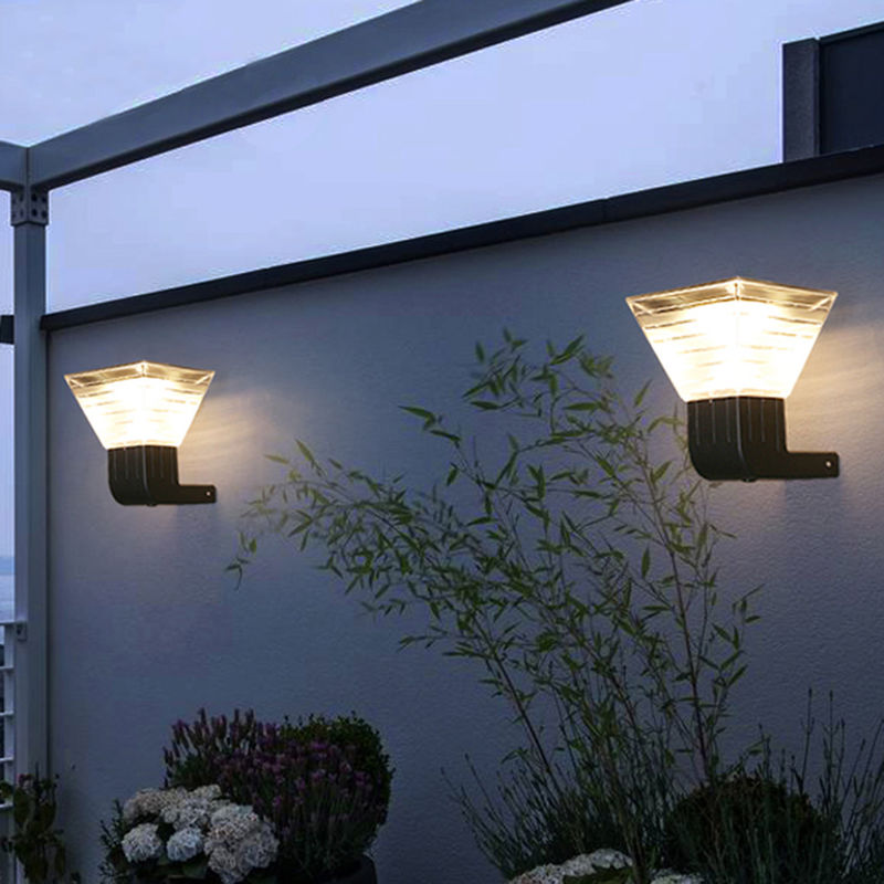 90 Solarwandleuchte-moderne Außenlampe 3.2V ABS Garten-Landschaft lm/w LED im Freien