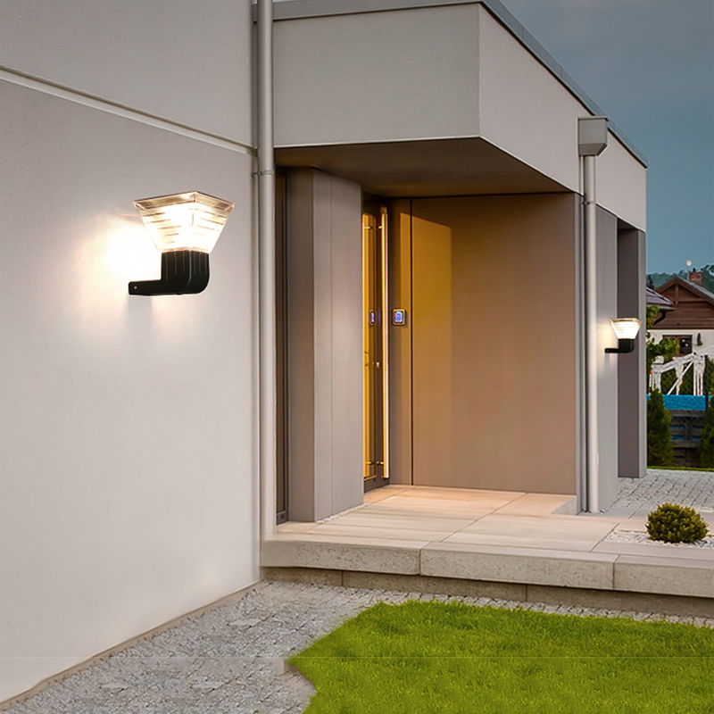90 Solarwandleuchte-moderne Außenlampe 3.2V ABS Garten-Landschaft lm/w LED im Freien