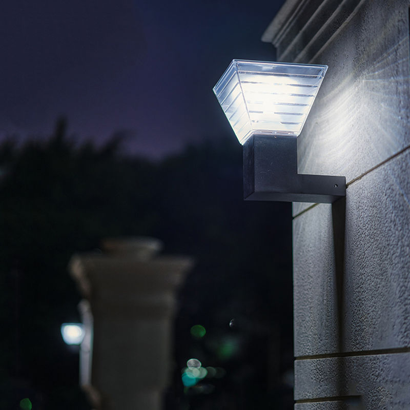 90 Solarwandleuchte-moderne Außenlampe 3.2V ABS Garten-Landschaft lm/w LED im Freien