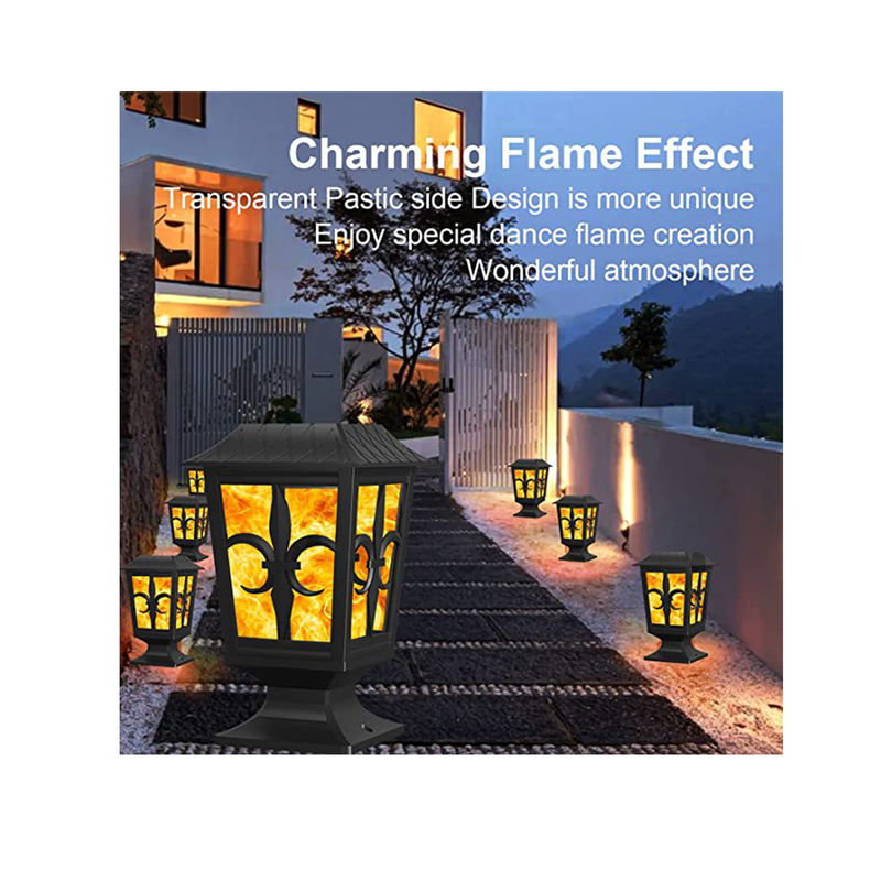 IP 65 Wand-Lampe Solardes wandleuchte-3.2V Feuer-Flammen-im Freien wasserdichte Garten-LED