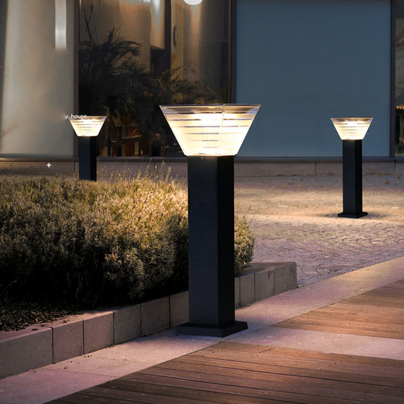 Des Minimalist-7W LED Solarrasen-Beleuchtung garten-Licht-Landschaftsdekorations-des Schiffspoller-LED
