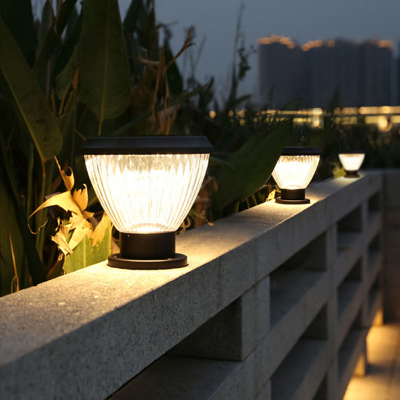 Wasserdichte Solardekoration im Freien alle des Garten-LED in einem Lampen-Säulen-Licht
