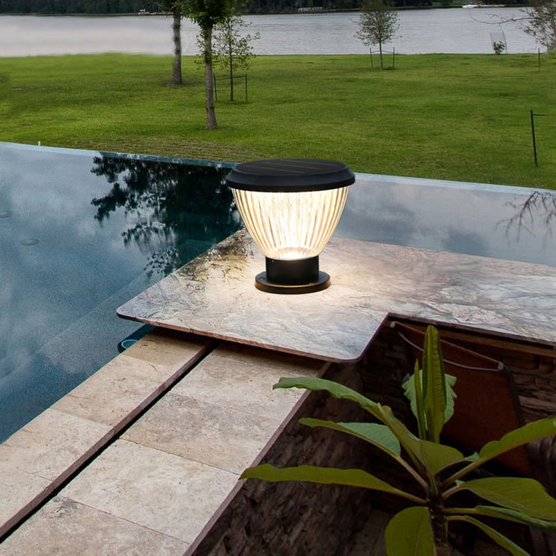 Wasserdichte Solardekoration im Freien alle des Garten-LED in einem Lampen-Säulen-Licht