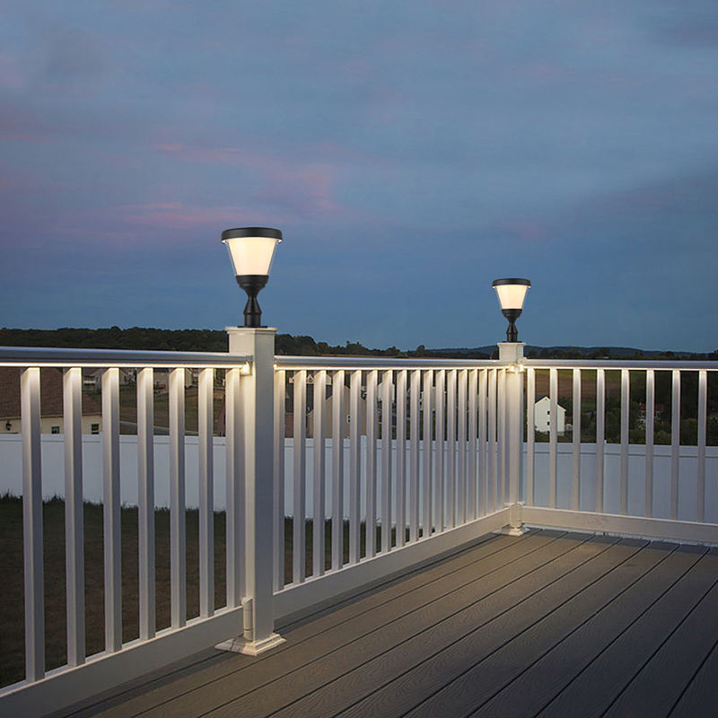 Solarposten-Lichter zaun-Main Gate Pillars 3.2V LED im Freien arbeiten Dekor im Garten