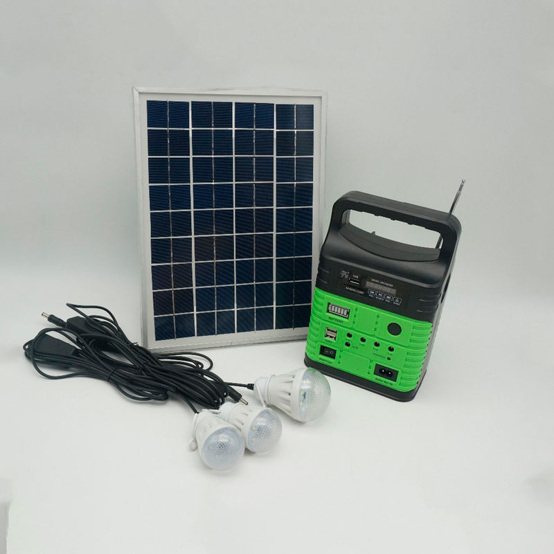 tragbarer Radio MP3 Mini Outdoor Camping der Solarenergie-7500mah des System-Kit With Built In FM