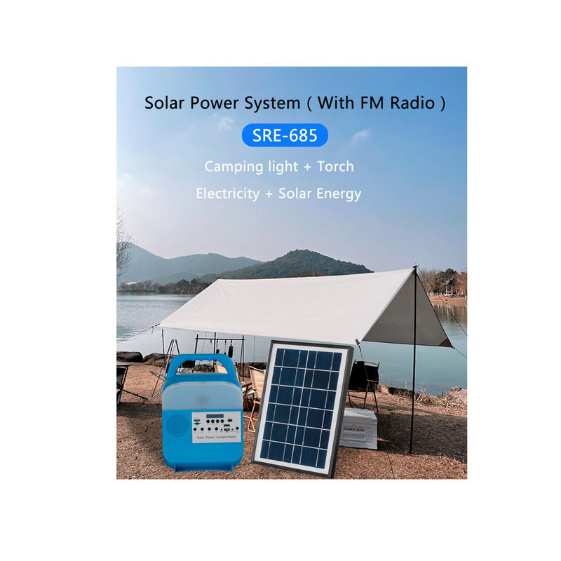 Tragbarer Hauptgebrauch kleines Solar-LED-Licht-Sonnensystem-Energie-Ausgangsbeleuchtende Solarausrüstungen