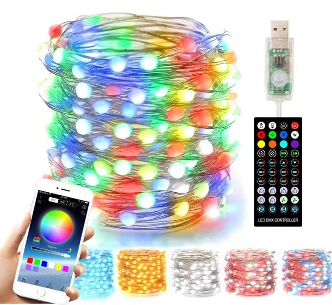 Ketten-Licht-Smart Bluetooth des Weihnachtsbaum-Dekor-LED APP-Steuerung Halloween