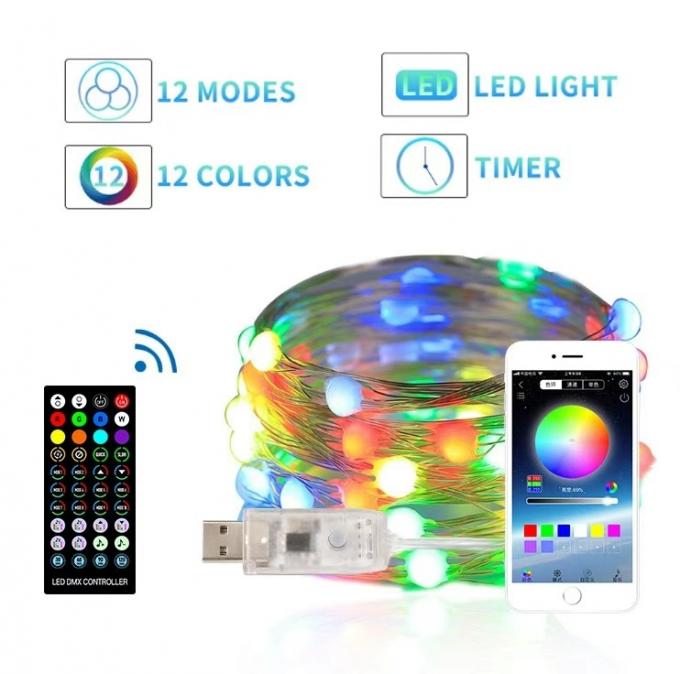Ketten-Licht-Smart Bluetooth des Weihnachtsbaum-Dekor-LED APP-Steuerung Halloween
