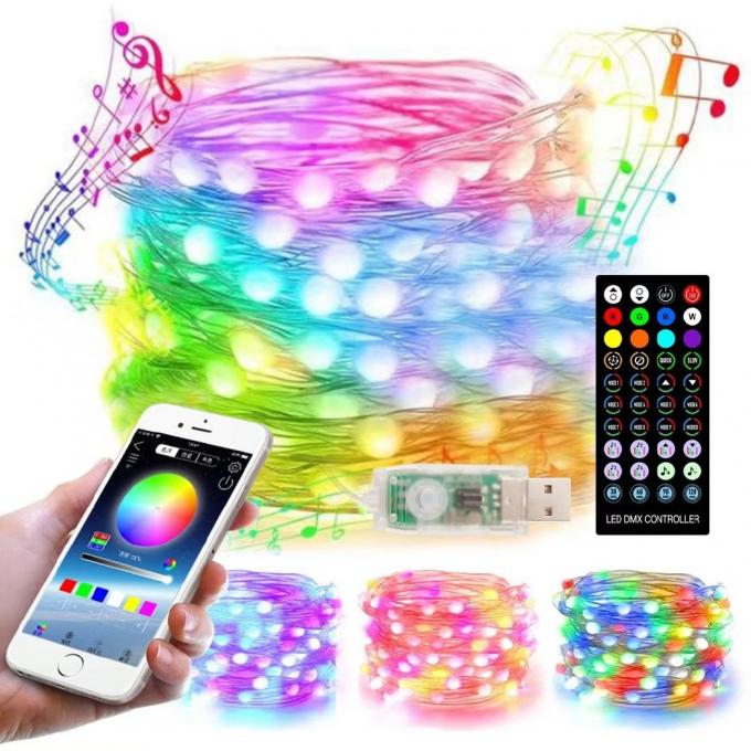 Ketten-Licht-Smart Bluetooth des Weihnachtsbaum-Dekor-LED APP-Steuerung Halloween