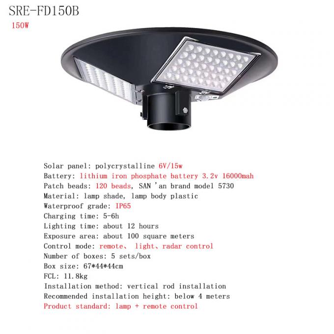 Rundes UFO helles wasserdichtes SOLARIP65 150W 250W 2