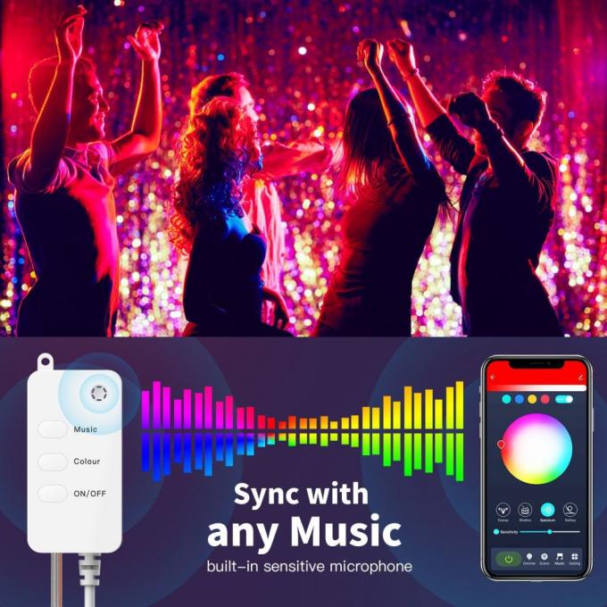 Bunte entferntkugel USBs Bluetooth WiFi beleuchtet dekorative LED-Lichter