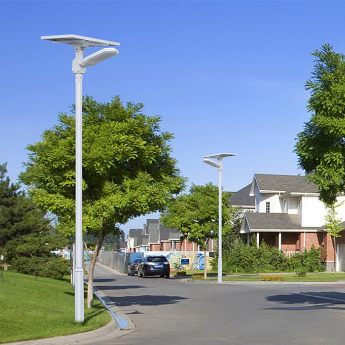 Globale Sonnenaufgang-Lichter, Solarstraßenlaterne-super helle wasserdichte Lichtenergie im Freien integrierten photo-voltaischen Polen LED, der Straßenlaterne beleuchtet