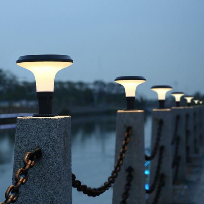 Säulen-Licht-Dekorations-Solarlicht des zeitgenössische Art-wasserdichten langlebigen Gutes im Freien angetriebenes LED