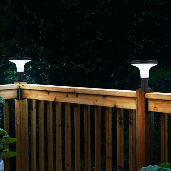 Säulen-Licht-Dekorations-Solarlicht des zeitgenössische Art-wasserdichten langlebigen Gutes im Freien angetriebenes LED