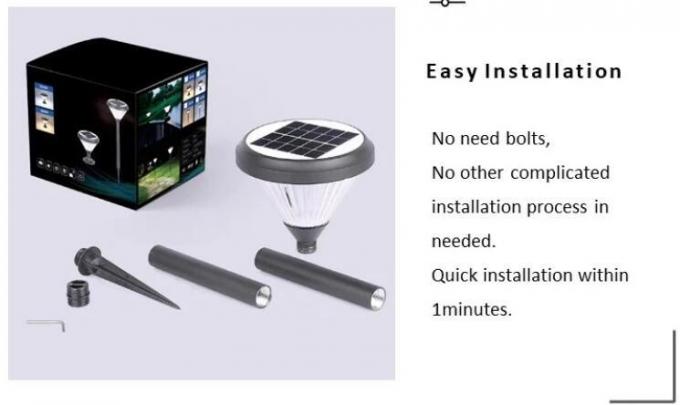 Gussaluminium-Yard-Rasen-Spike Solar Garden Light Global-Sonnenaufgang-Lichter