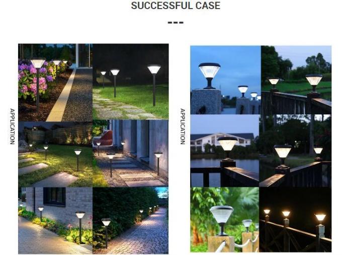 Säulen-Lampe Solarder garten-Licht-wasserdichte Säulen-Licht-Dekorations-LED Soalr