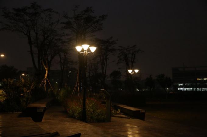 Posten der hohen Qualität LED Pole arbeiten Lampen-Solarsäulen-Rasen-Licht im Garten