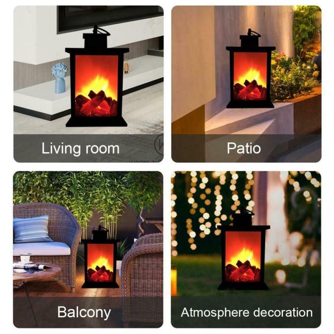 Flackerndes Laternen-Weihnachtsdekorations-Licht des Kamin-Lampen-Holzfeuer-Flammen-Effekt-LED