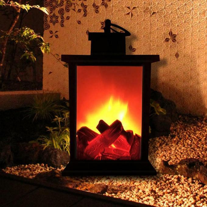 Flackerndes Laternen-Weihnachtsdekorations-Licht des Kamin-Lampen-Holzfeuer-Flammen-Effekt-LED