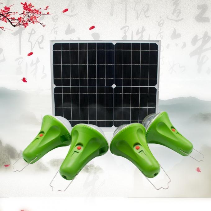 4 PCS Lamp with Remote Control Solar Energy Generator Energy Saving Lamp