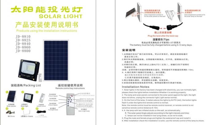 Solarlicht des Garten-LED 25W 60W 100W Jd-8840